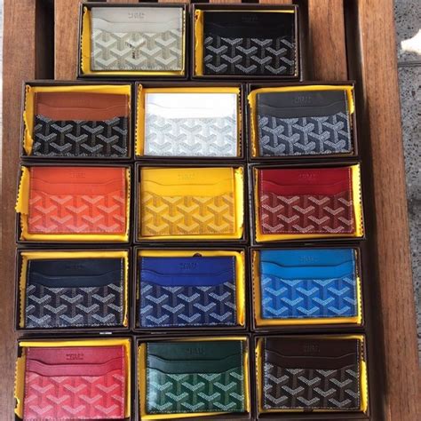 goyard card holder beige|goyard saint sulpice card holder.